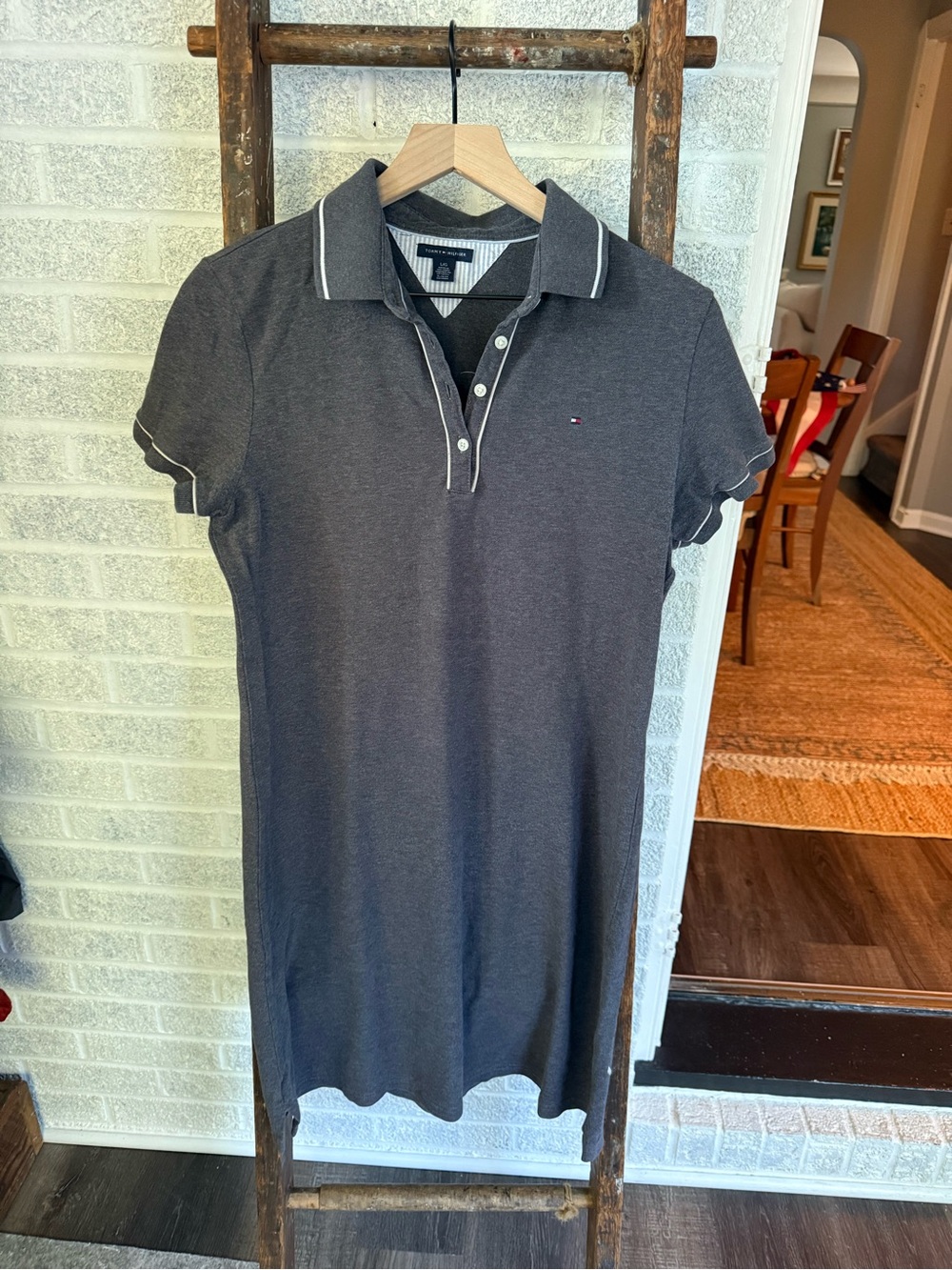 Tommy Hilfiger Charcoal Collared Dress - Golf Chic